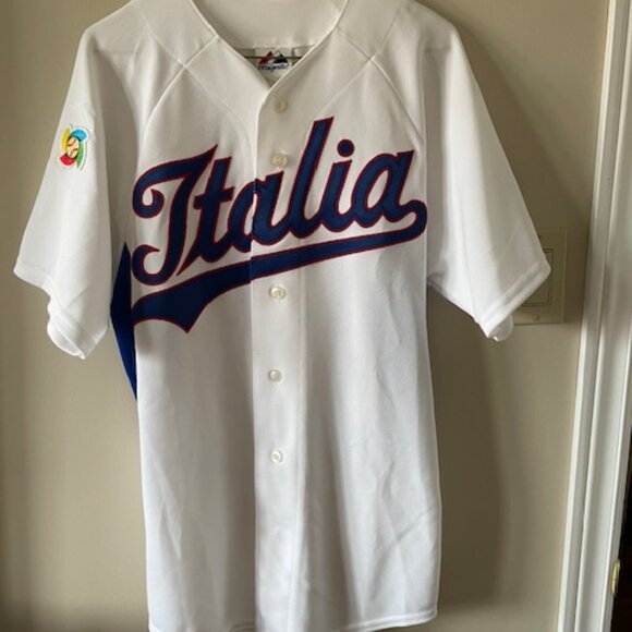 Baseball Sports Jersey – Italia  - Majestic - ’09 World Baseball Classic  NWT - Picture 5 of 7